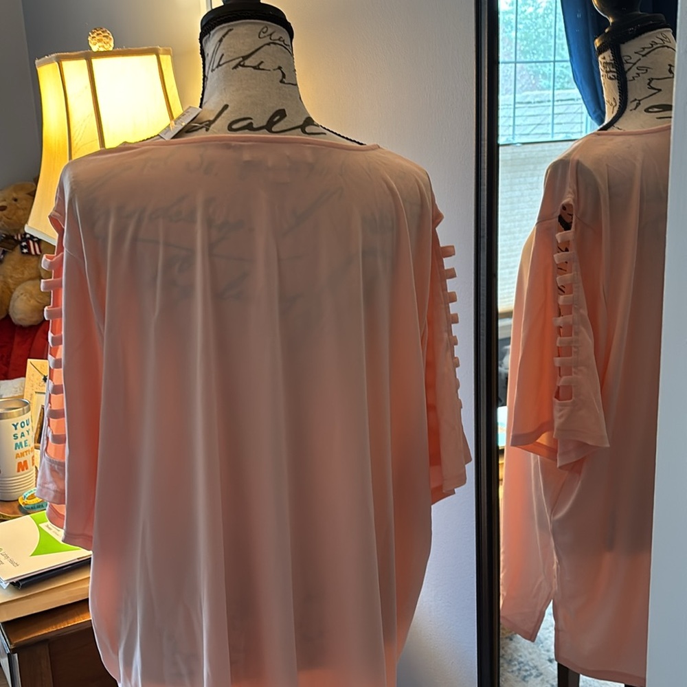 Michael Kors Dusty Coral Shirt - Picture 4 of 5